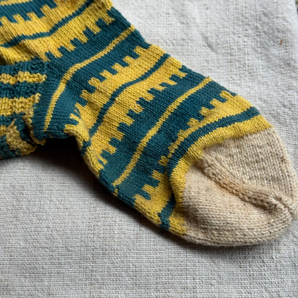 Pair of Antique German Socks (#2) - Image 6