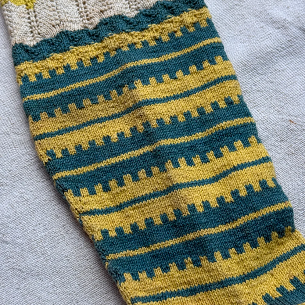 Pair of Antique German Socks (#2) - Image 9