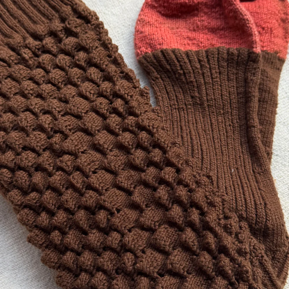 Pair of Antique German Socks (#9) - Image 3
