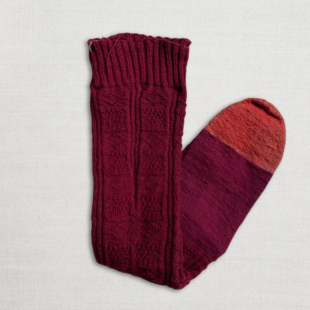 Pair of Antique German Socks (#4) - Image 2