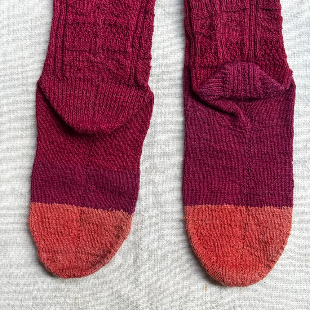 Pair of Antique German Socks (#4) - Image 4