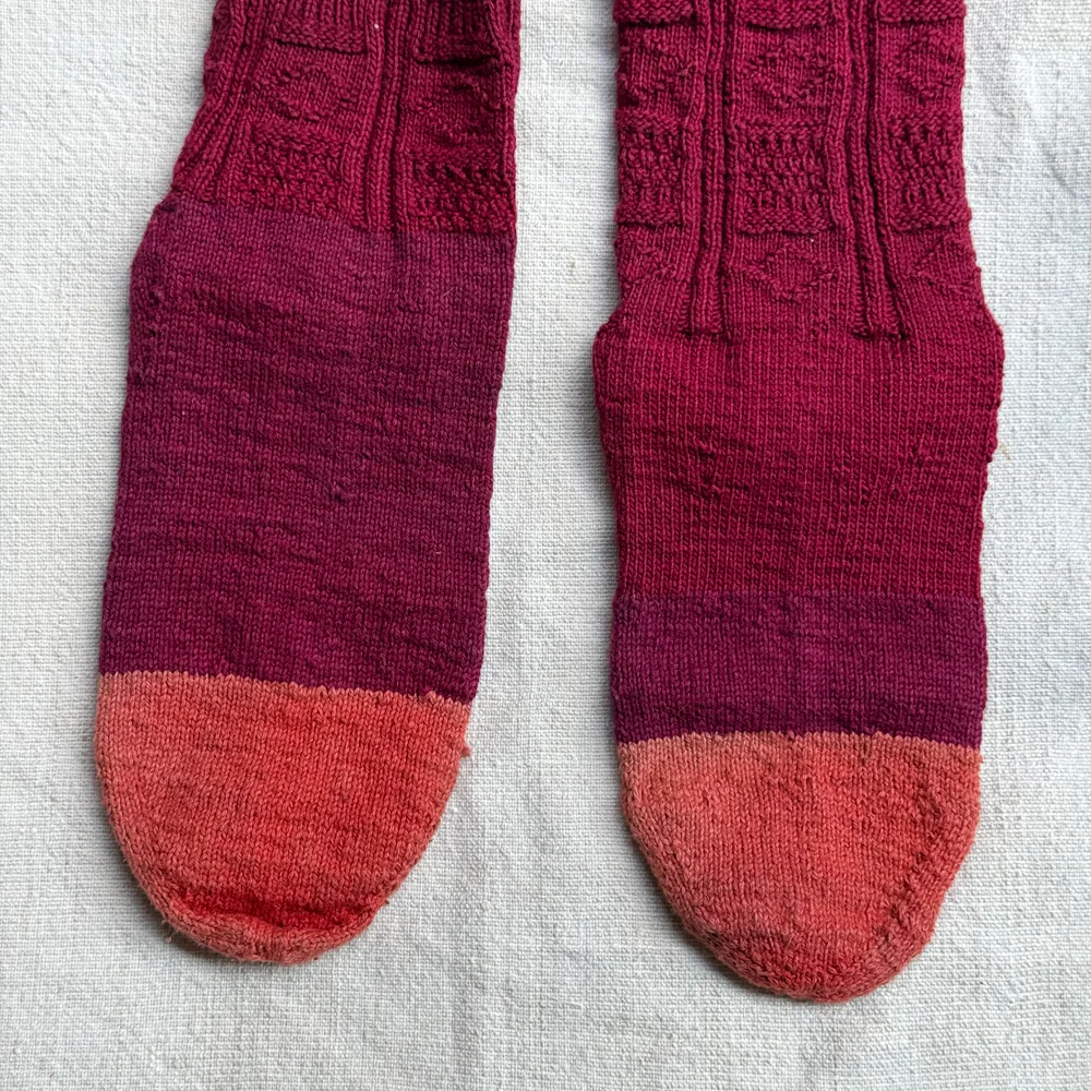 Pair of Antique German Socks (#4) - Image 5