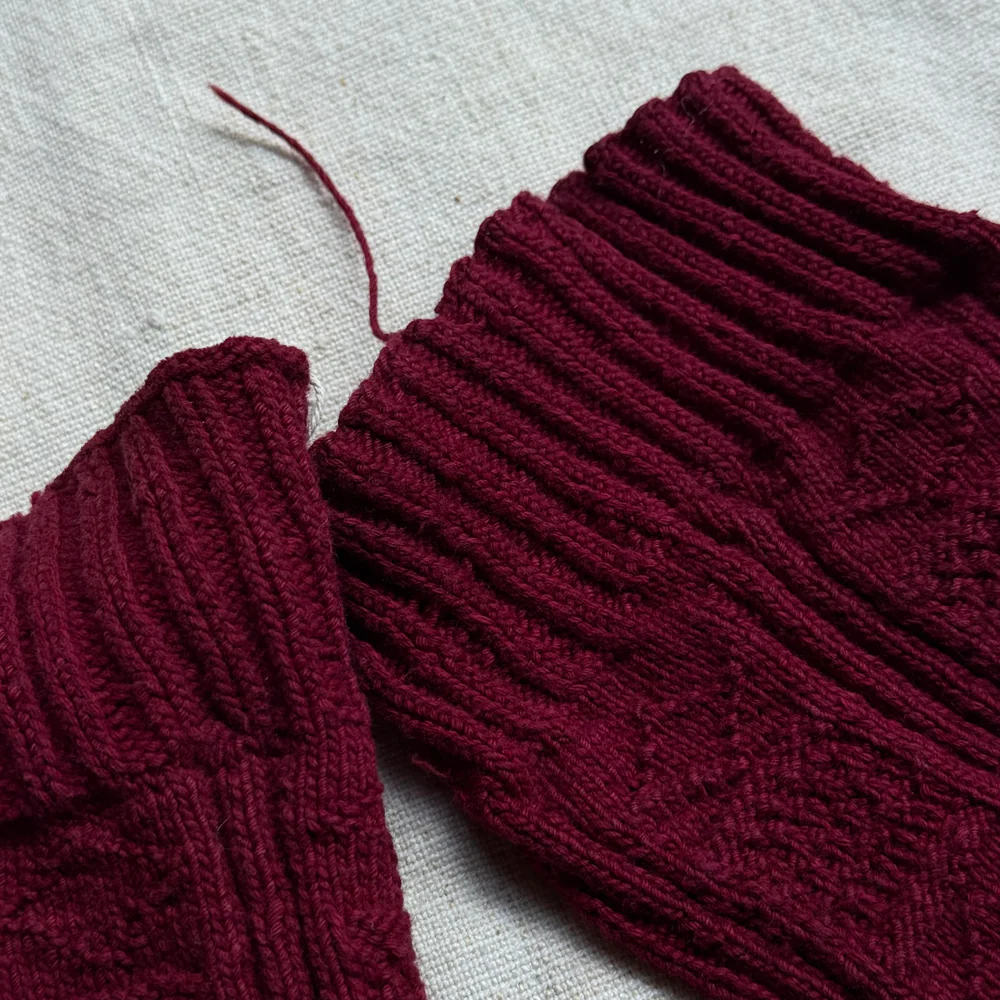 Pair of Antique German Socks (#4) - Image 6