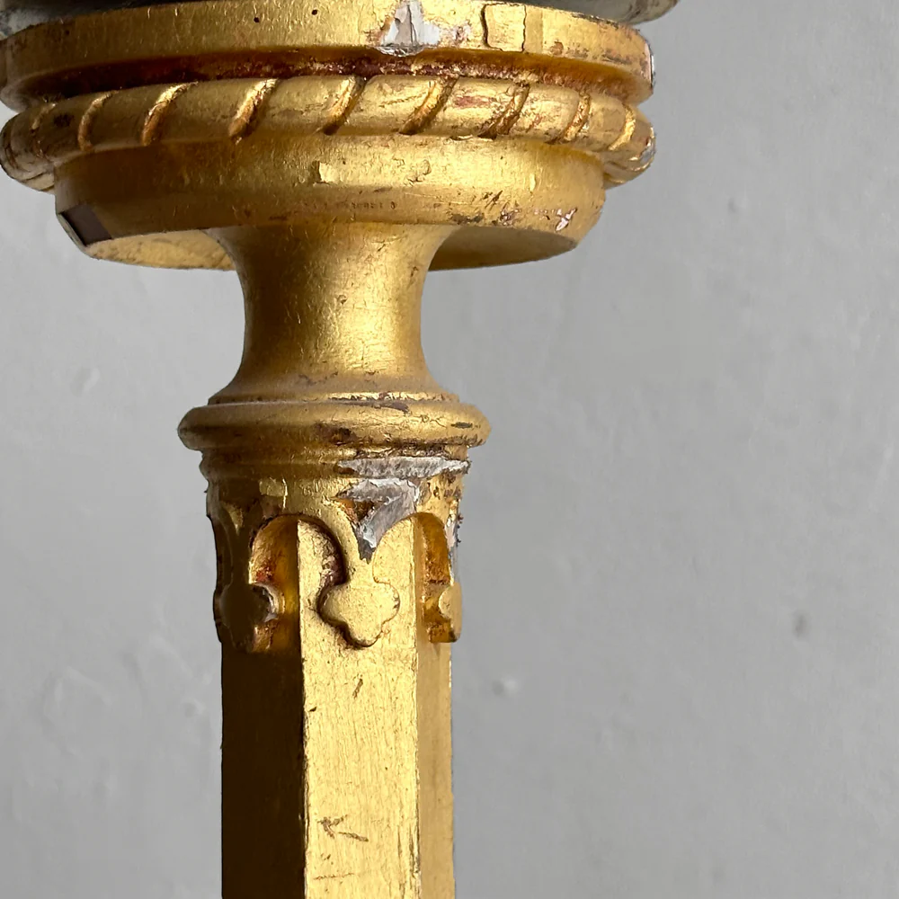 Pair of Early 20th-century Gilded Italian Candlesticks - Image 11