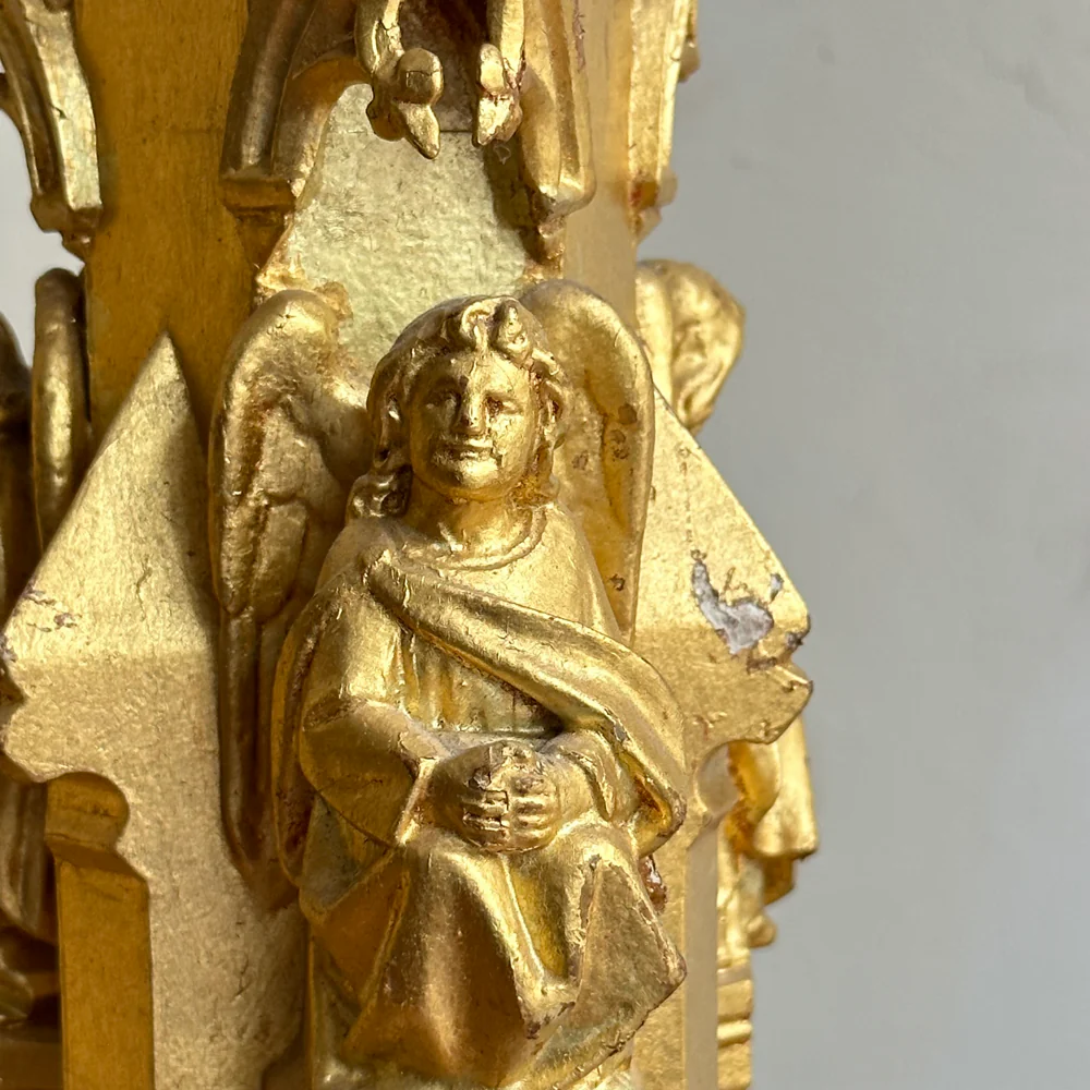 Pair of Early 20th-century Gilded Italian Candlesticks - Image 7