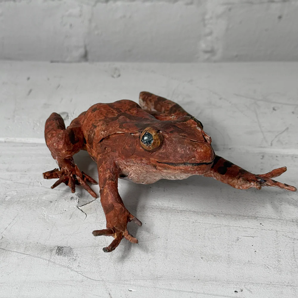 Papier-Mâché Painted Frog #5