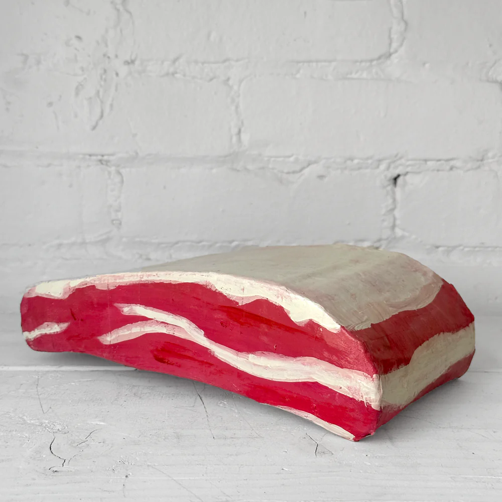Papier-Mâché Pork Belly Sculpture