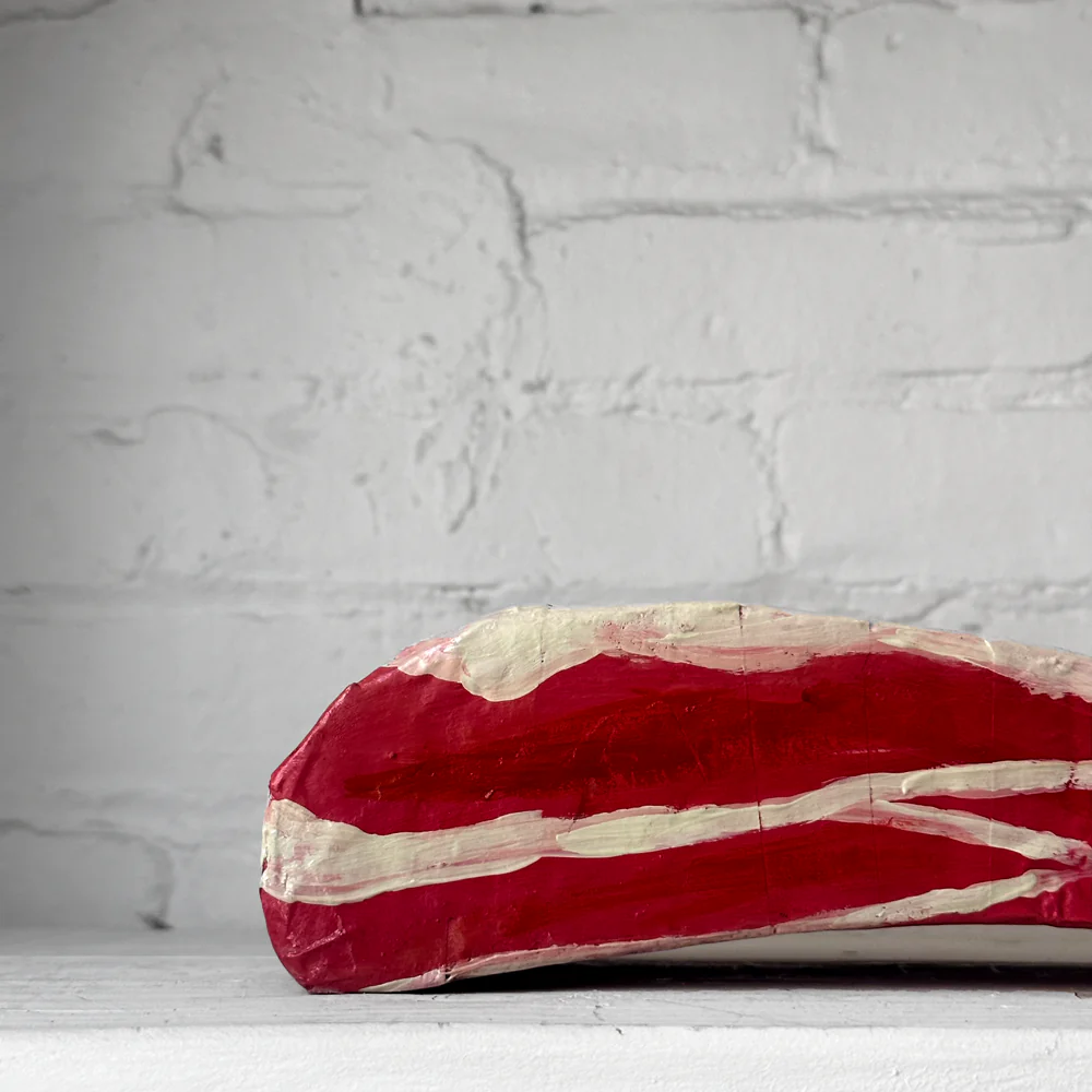 Papier-Mâché Pork Belly Sculpture - Image 2