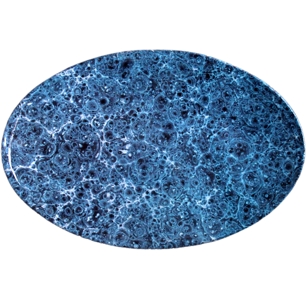 Blue Marble Oval Platter