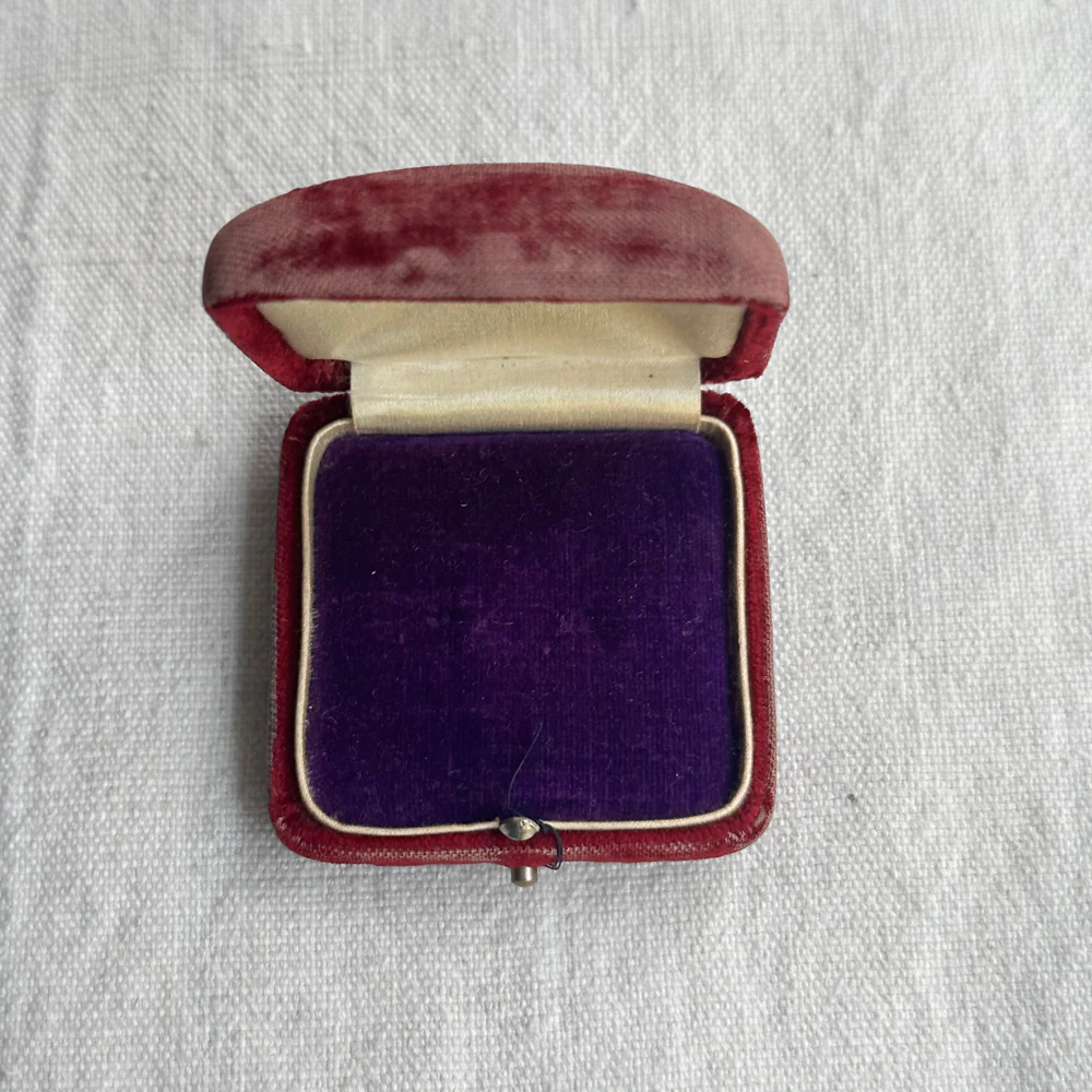 Purple Victorian Velvet Jewelry Box #138 - Image 3