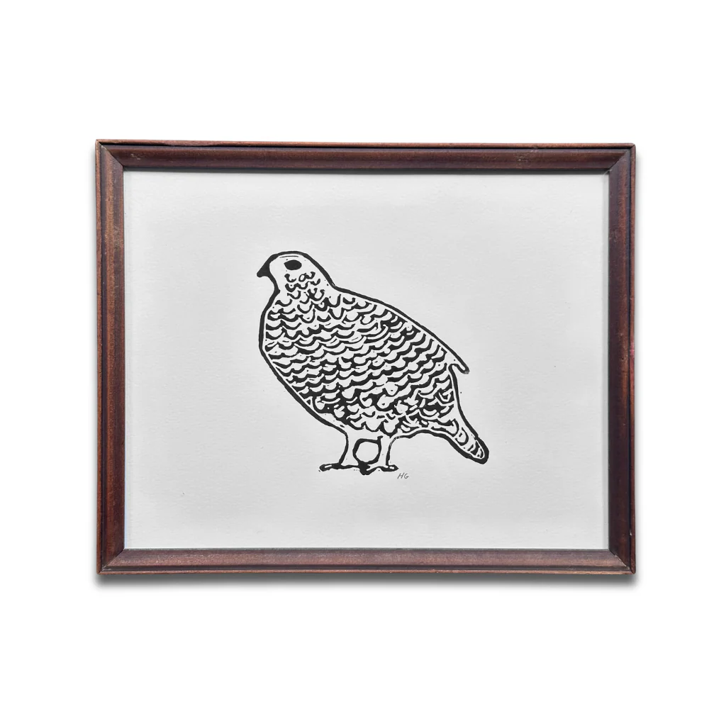 "Quail" in a Vintage Frame