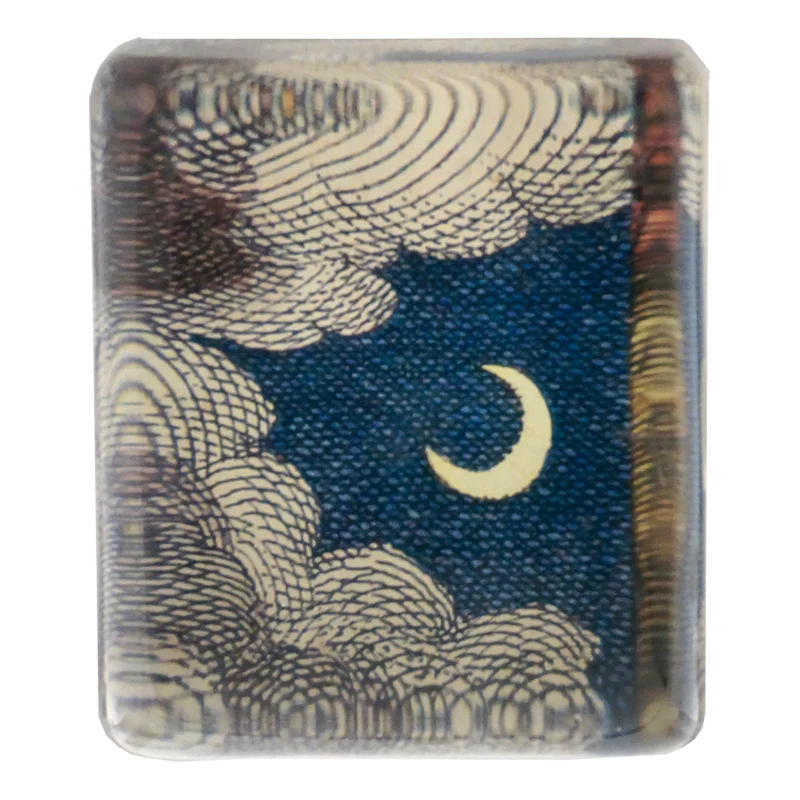 Clouds & Crescent Moon