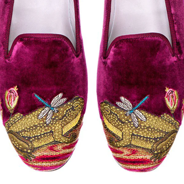 Ribbiting Velvet Slipper - Image 3