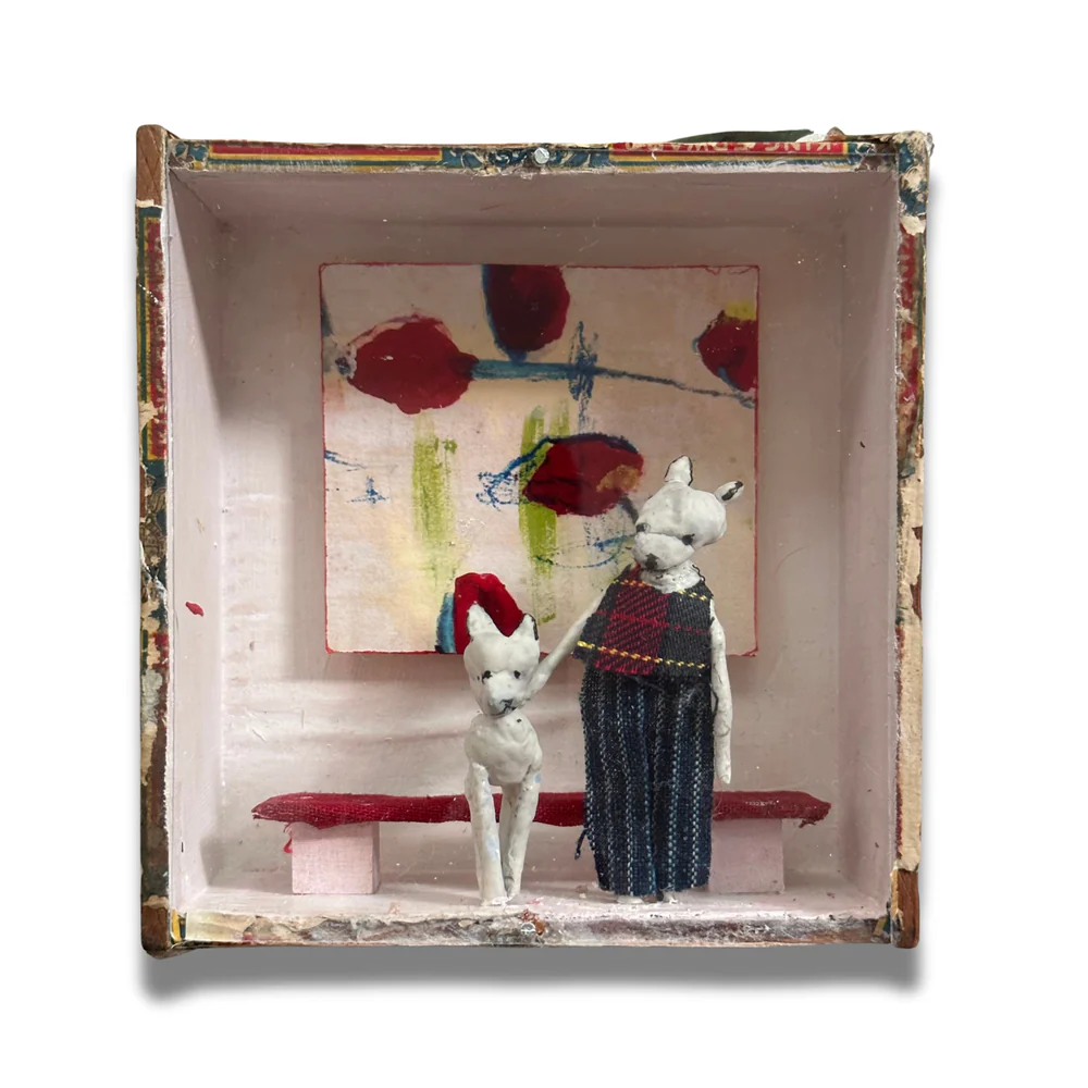 "Rose and Her Pup" Assemblage