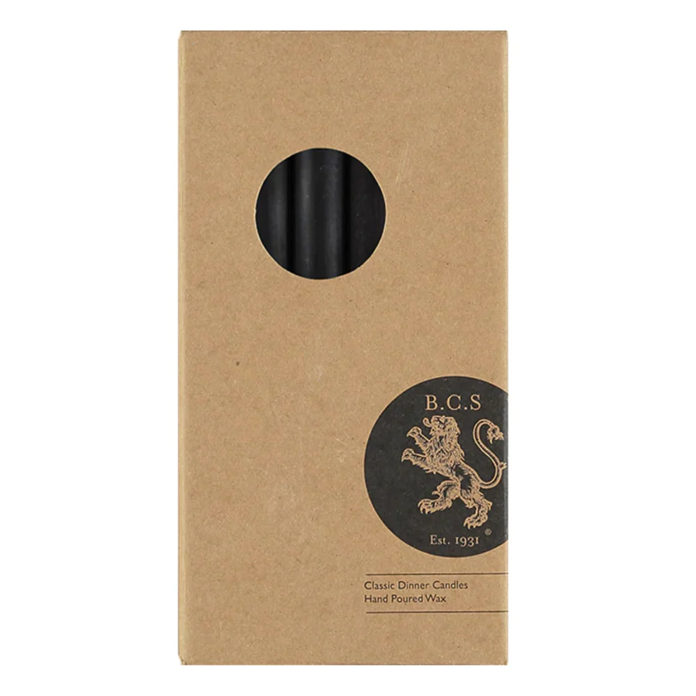 Set of 6 Candles in Jet Black - Image 2