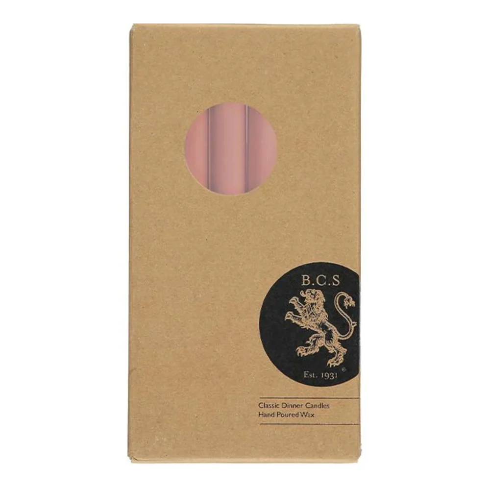 Set of 6 Candles in Old Rose - Image 2