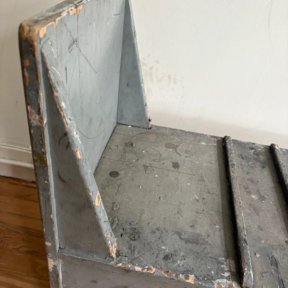 Set of Four Early 20th Century Wooden Art School Benches - Image 5