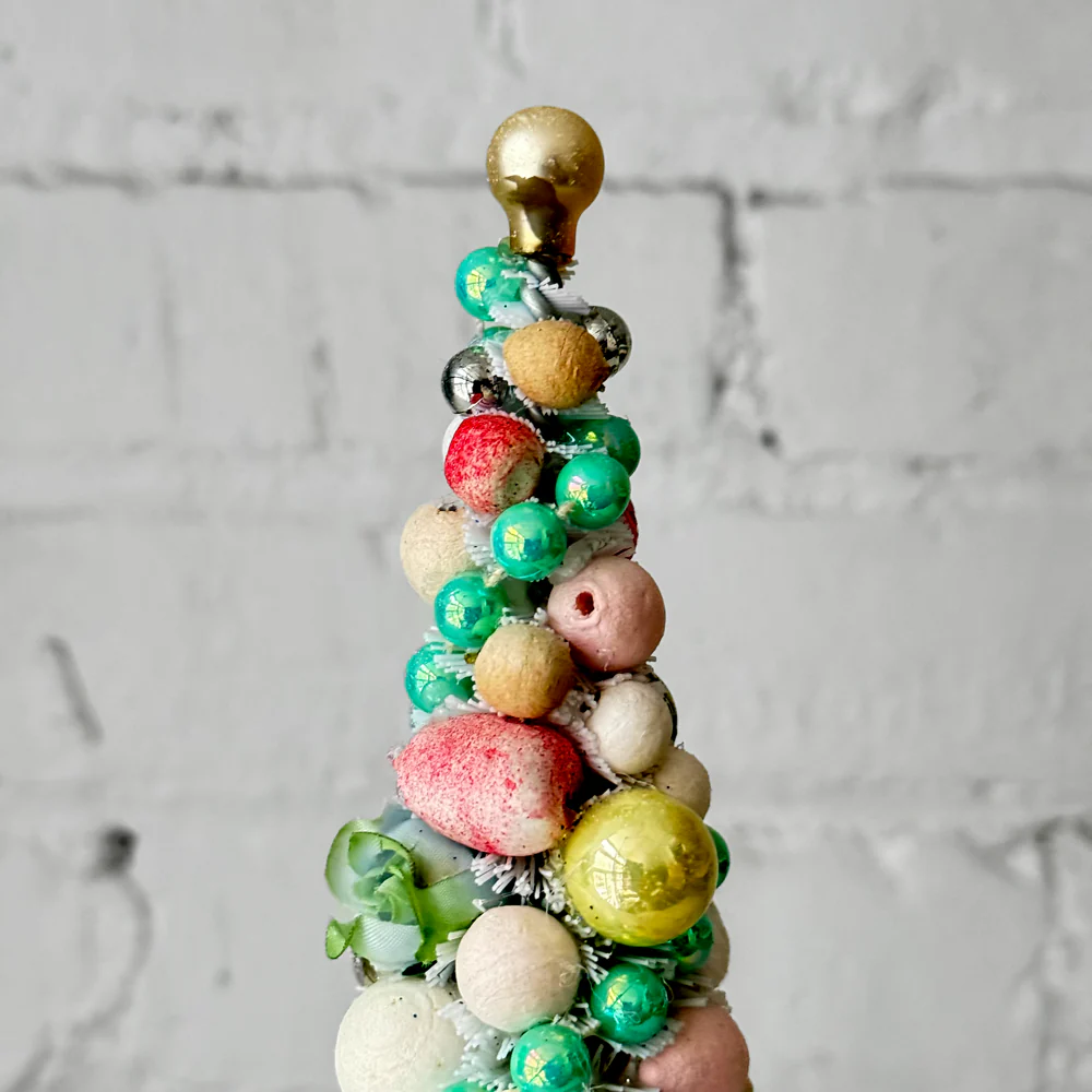Small Nostalgic Decorated Brush Tree - Image 2