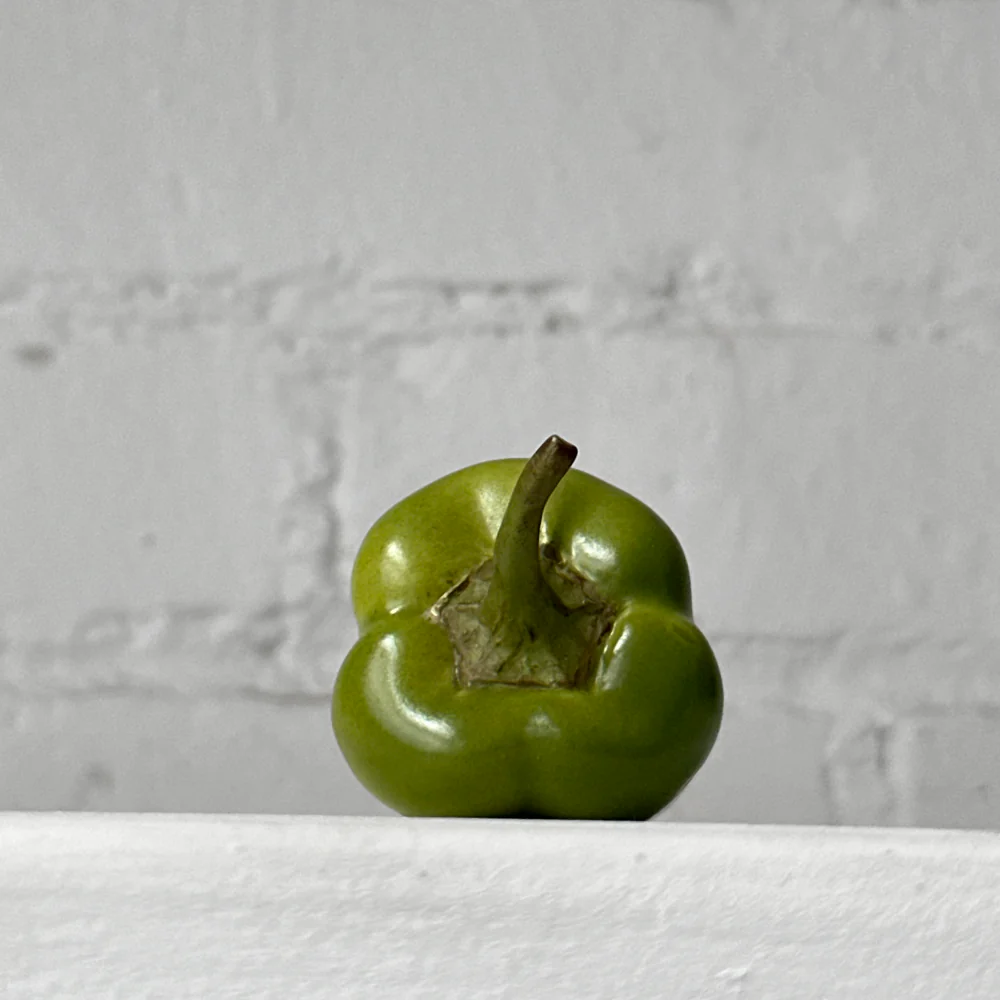 Small Porcelain Green Chili Pepper - Image 3