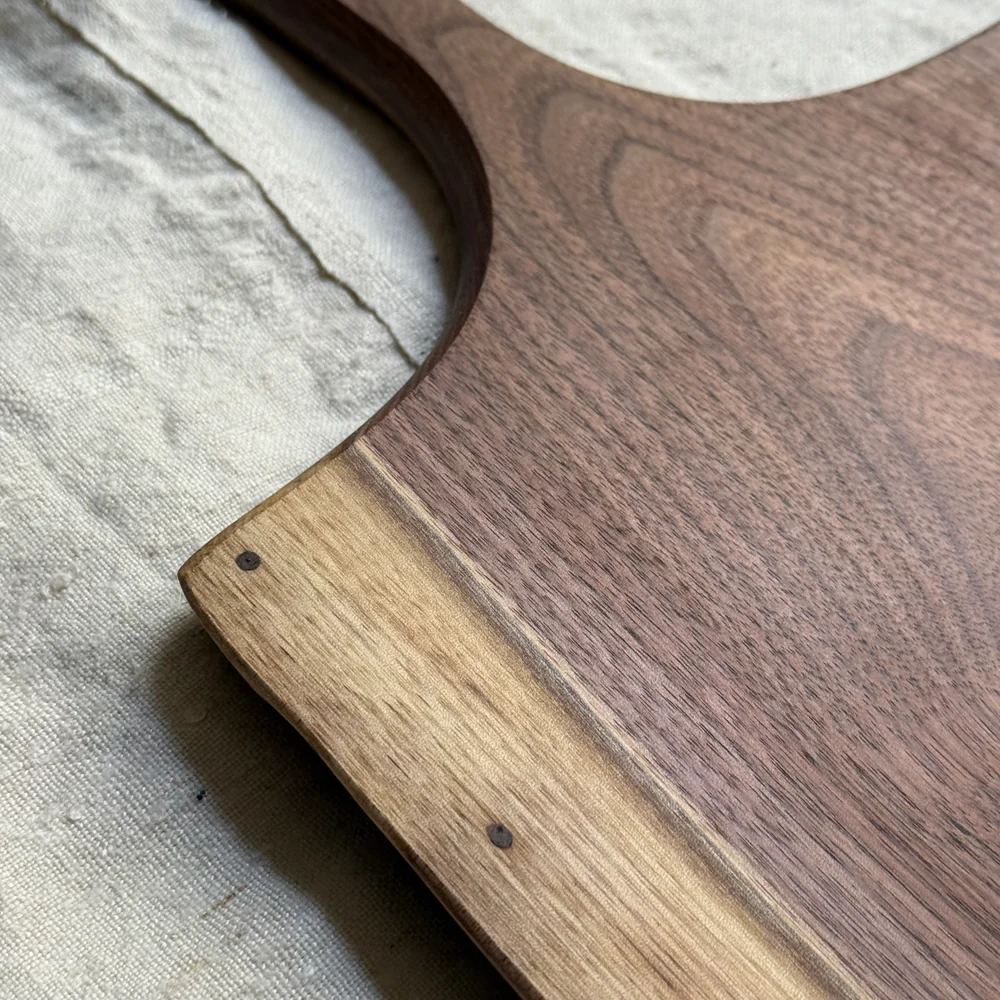 Spencer Peterman 15" Ambrosia Maple Wood Cutting Board with Handle (#4-9) - Image 4