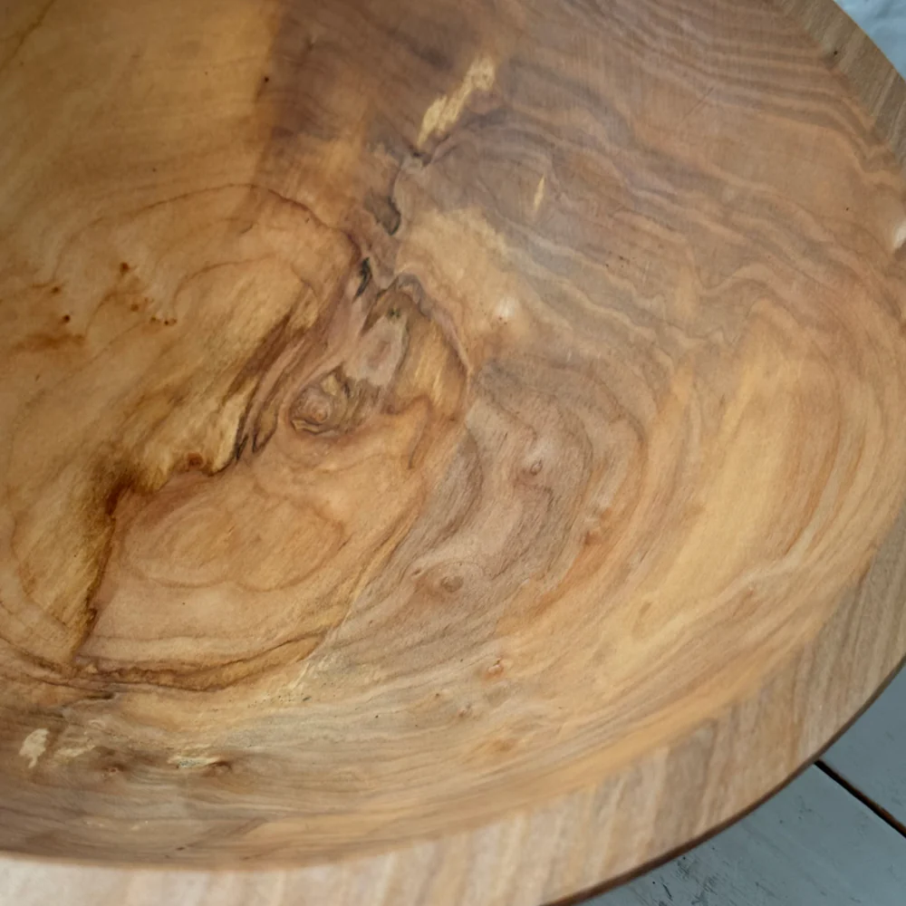 Spencer Peterman Spalted Ambrosia 13" Round Bowl (#4-5) - Image 6