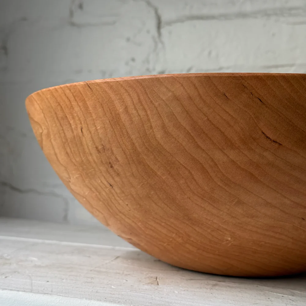 Spencer Peterman Cherry Wood 13" Round Bowl (#4-6) - Image 2