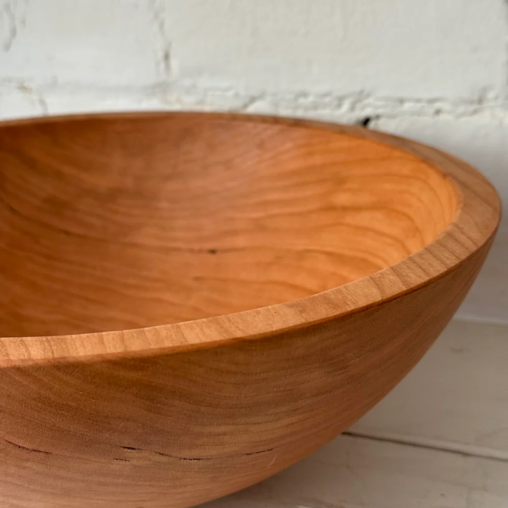 Spencer Peterman Cherry Wood 13" Round Bowl (#4-6) - Image 3