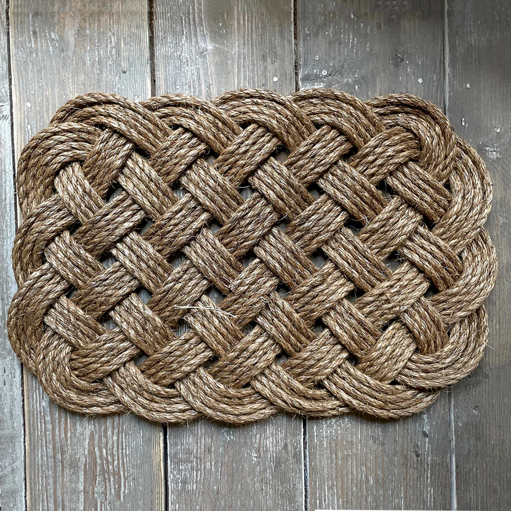 Square Woven Nautical Rope Entry Rug Doormat - Image 2