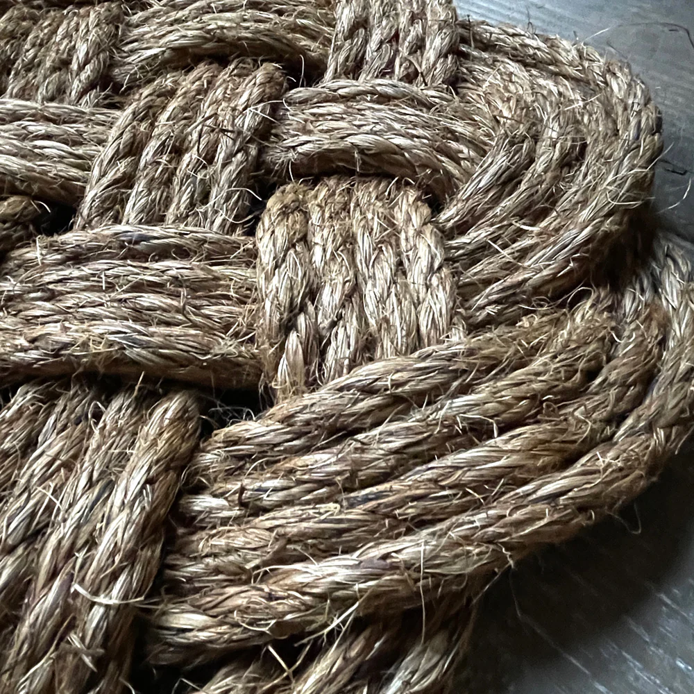 Square Woven Nautical Rope Entry Rug Doormat - Image 3