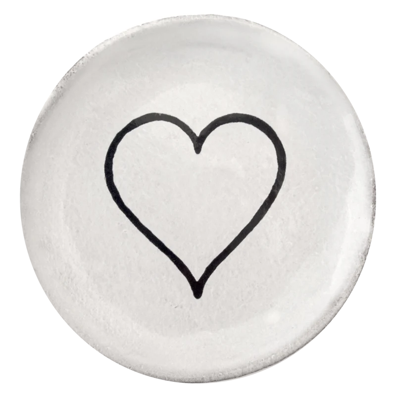 Heart Saucer (Line Heart)