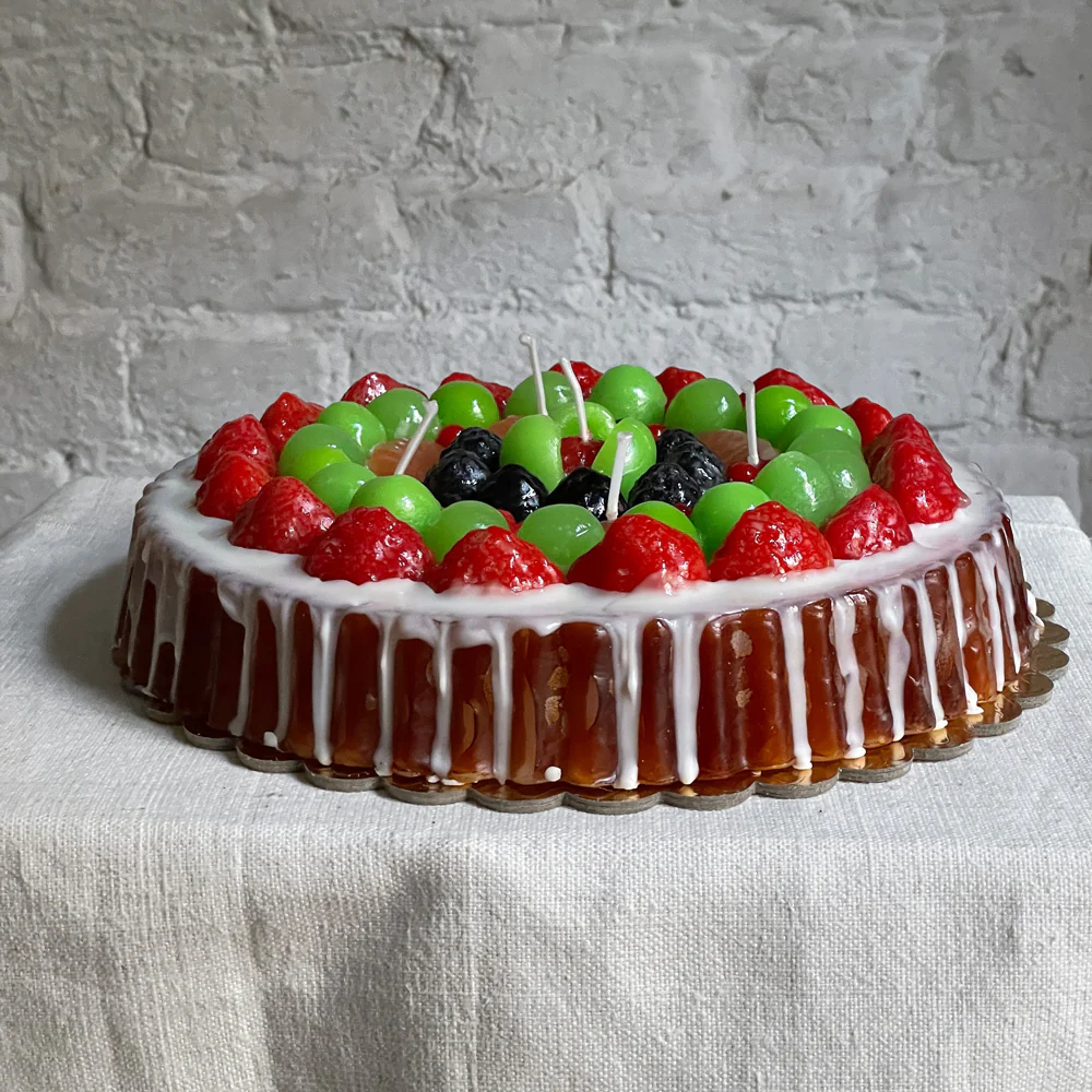 Crostata Frutta Berry Fruit Pie Candle