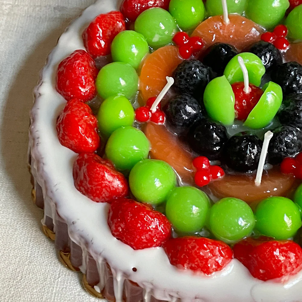 Crostata Frutta Berry Fruit Pie Candle - Image 2