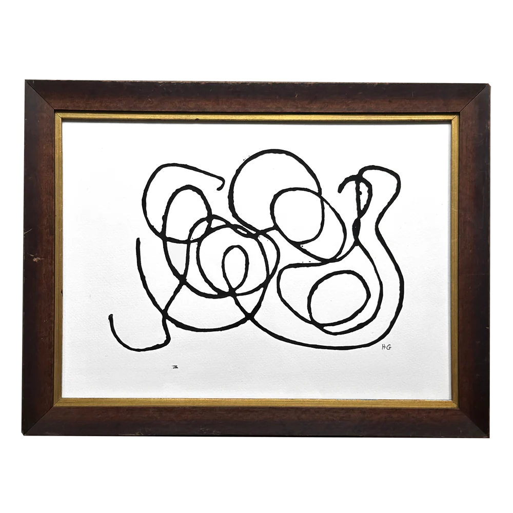 "String" in a 19th Century Antique Frame