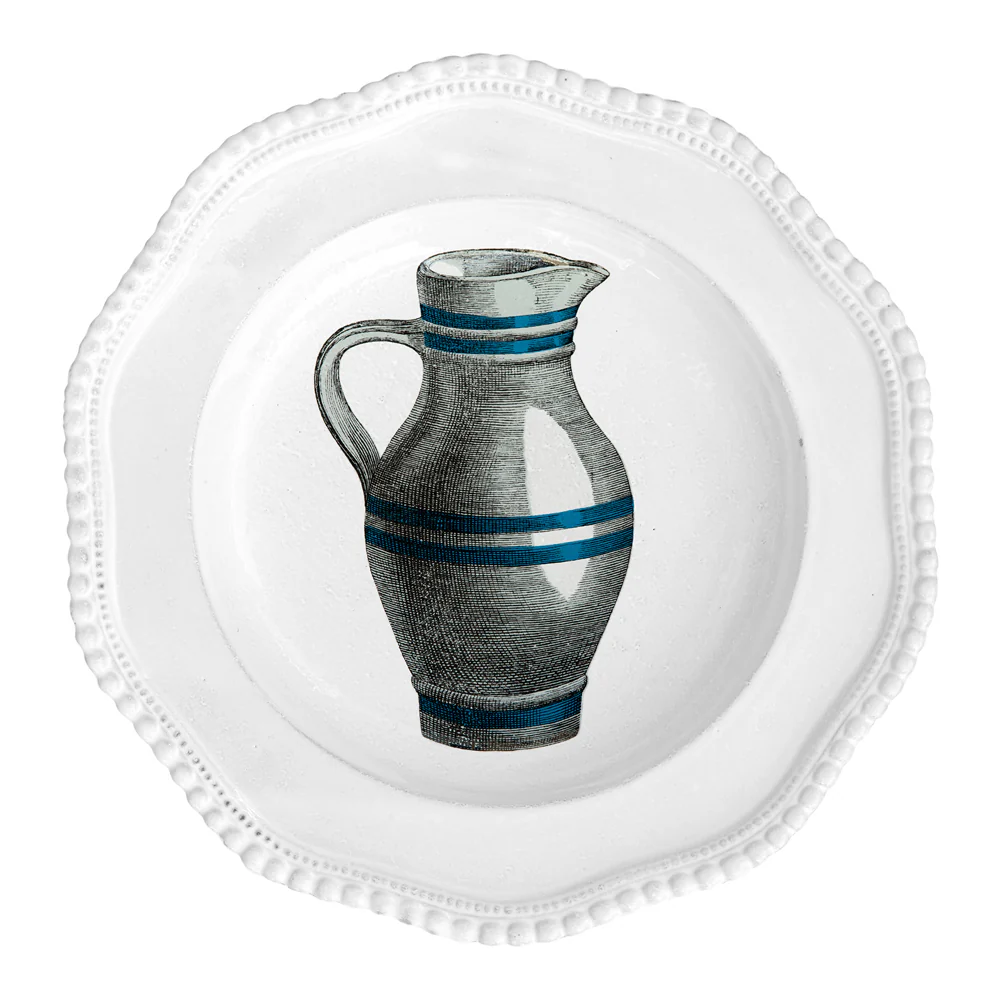 Striped Pitcher Plate