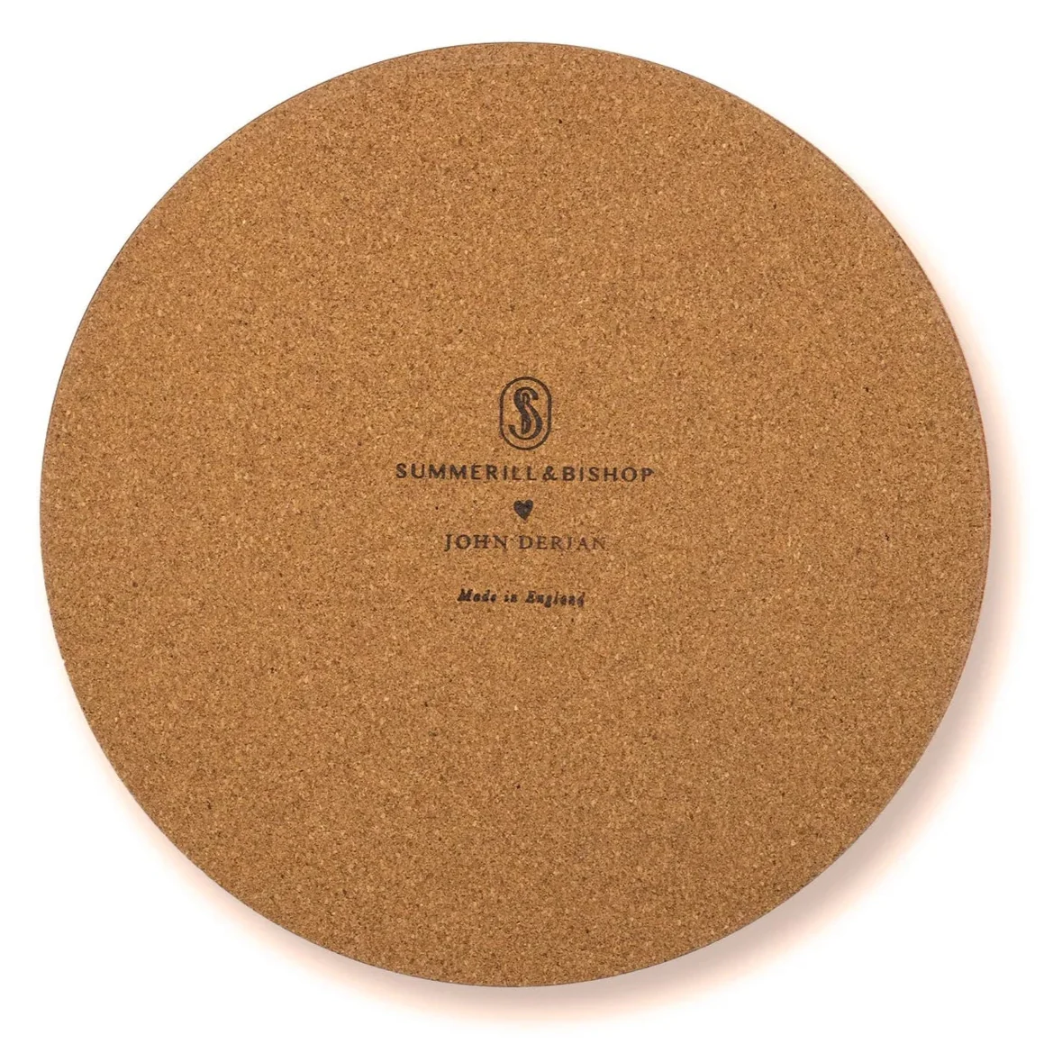 Summerill & Bishop x John Derian 'Eye' Round Cork-Backed Placemat - Image 2