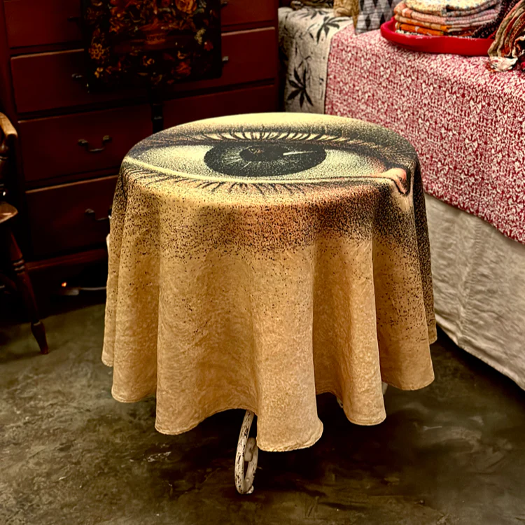 Summerill & Bishop x John Derian "Eye" Round Tablecloth - Image 3