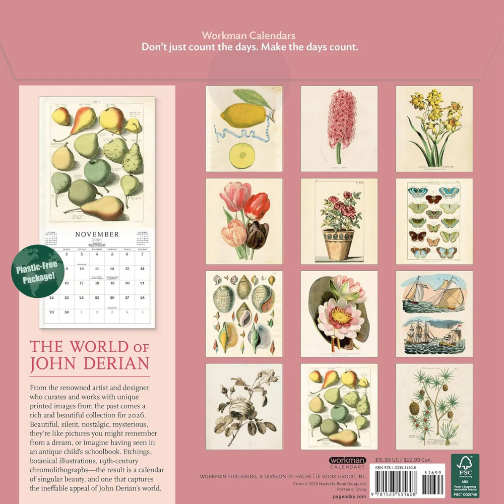 The World of John Derian Wall Calendar 2026 - Image 4