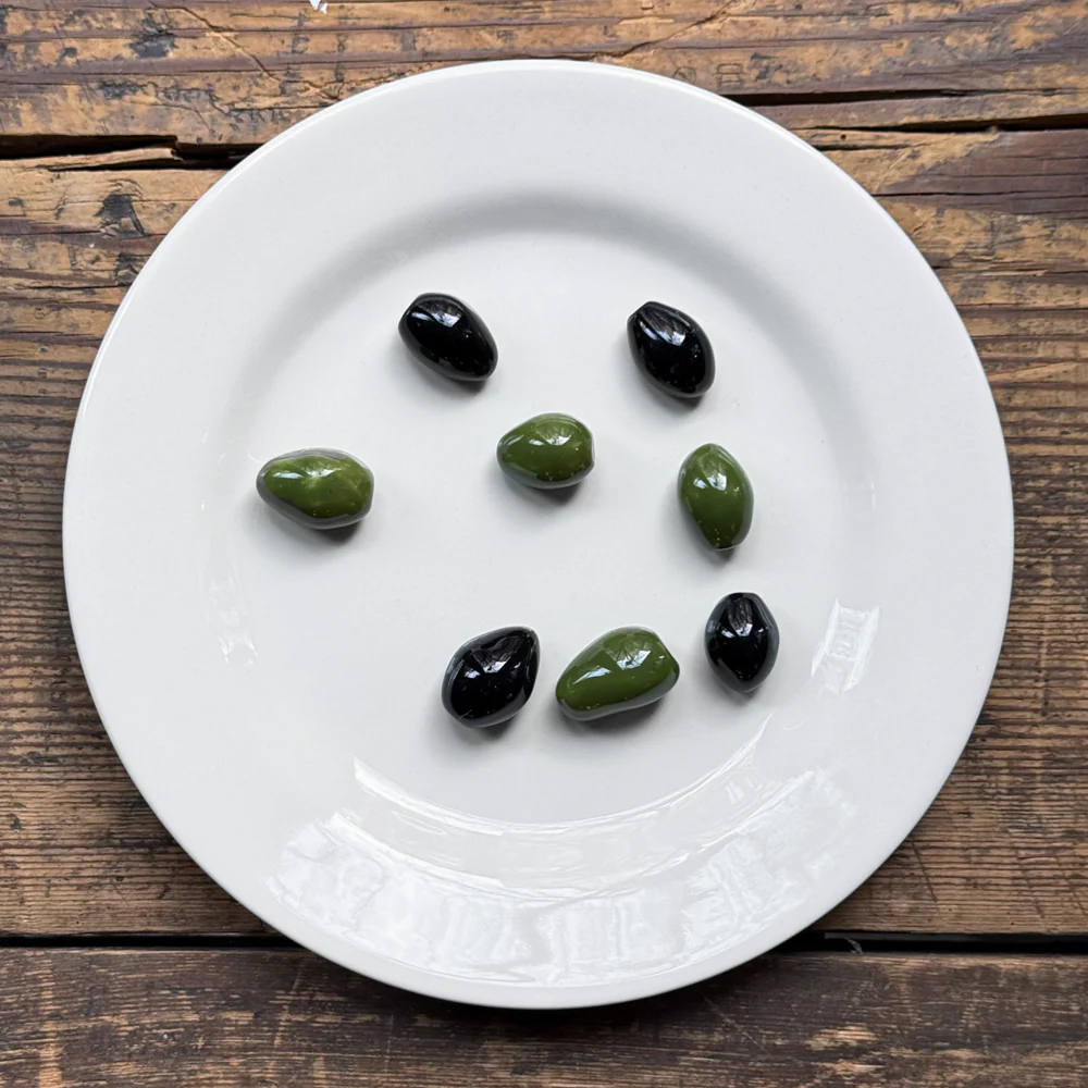 Trompe L'oeil Olives Plate