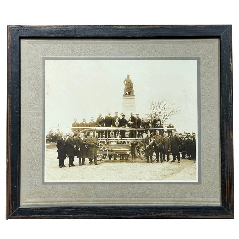 Vintage Fire Department Portrait Photograph