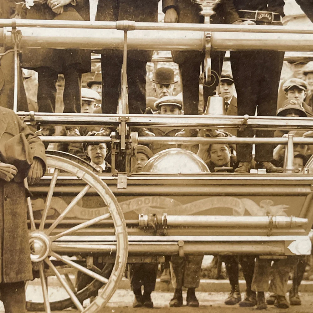 Vintage Fire Department Portrait Photograph - Image 2