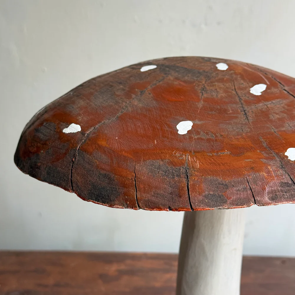 Vintage French Wooden Mushroom - Image 7