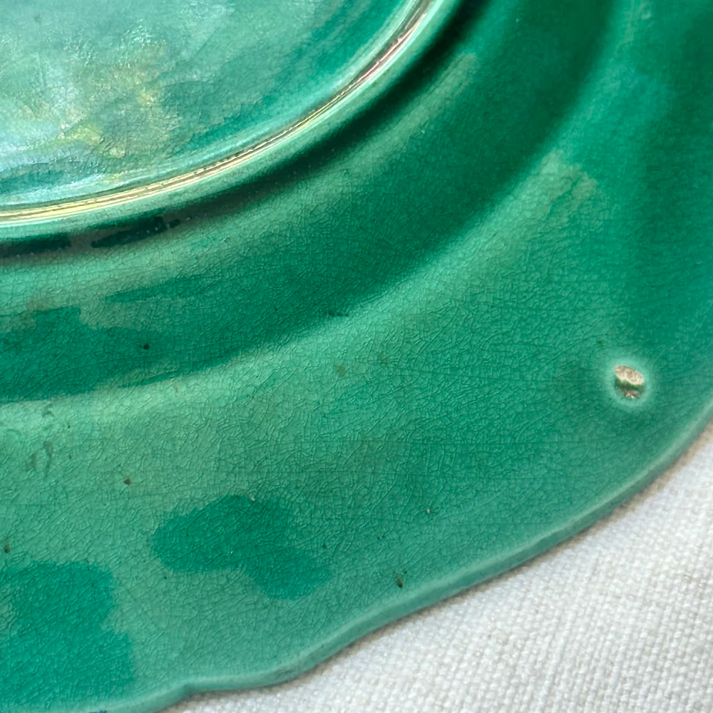 Vintage Majolica Leaf Plate (M03) - Image 5