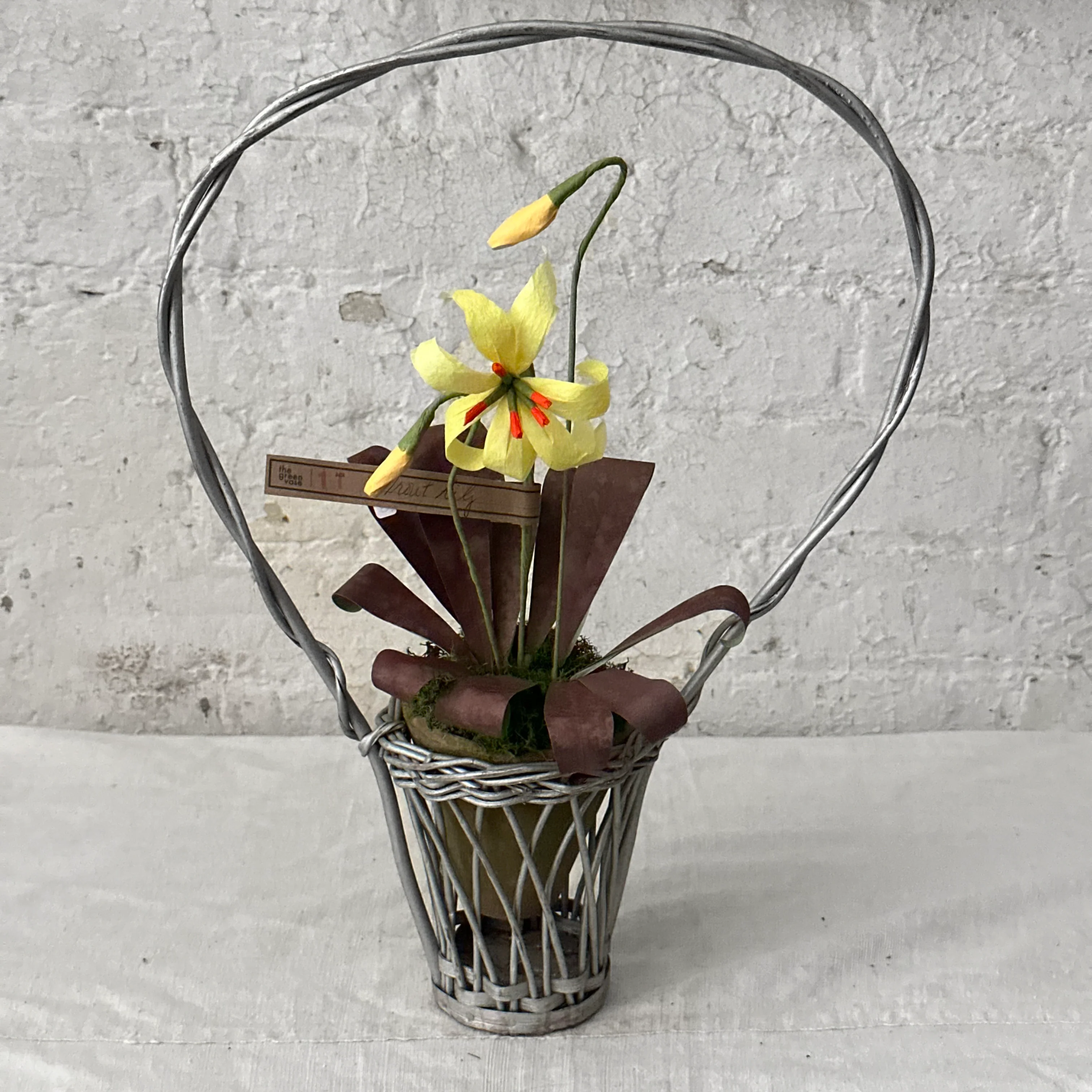 Vintage Painted Basket (# 01) - Image 6