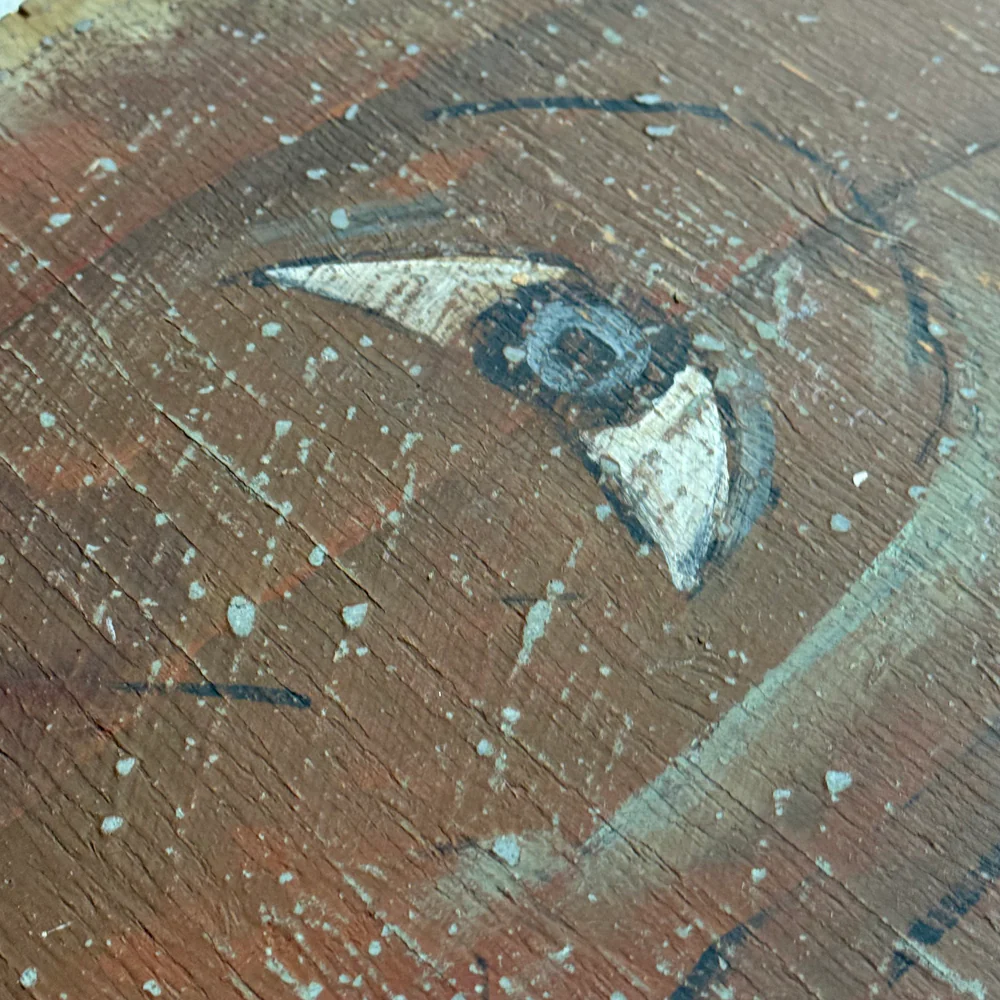 Vintage Painted Pumpkin #3 - Image 6