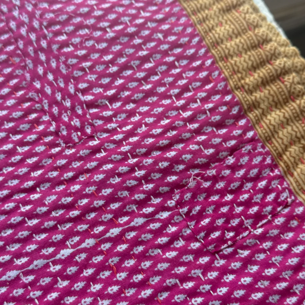 Vintage Sari Baby Blanket (JFB-04) - Image 3