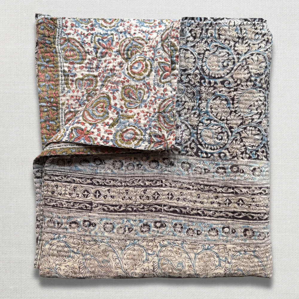 Vintage Sari Double Bedcover (JFDB-02)