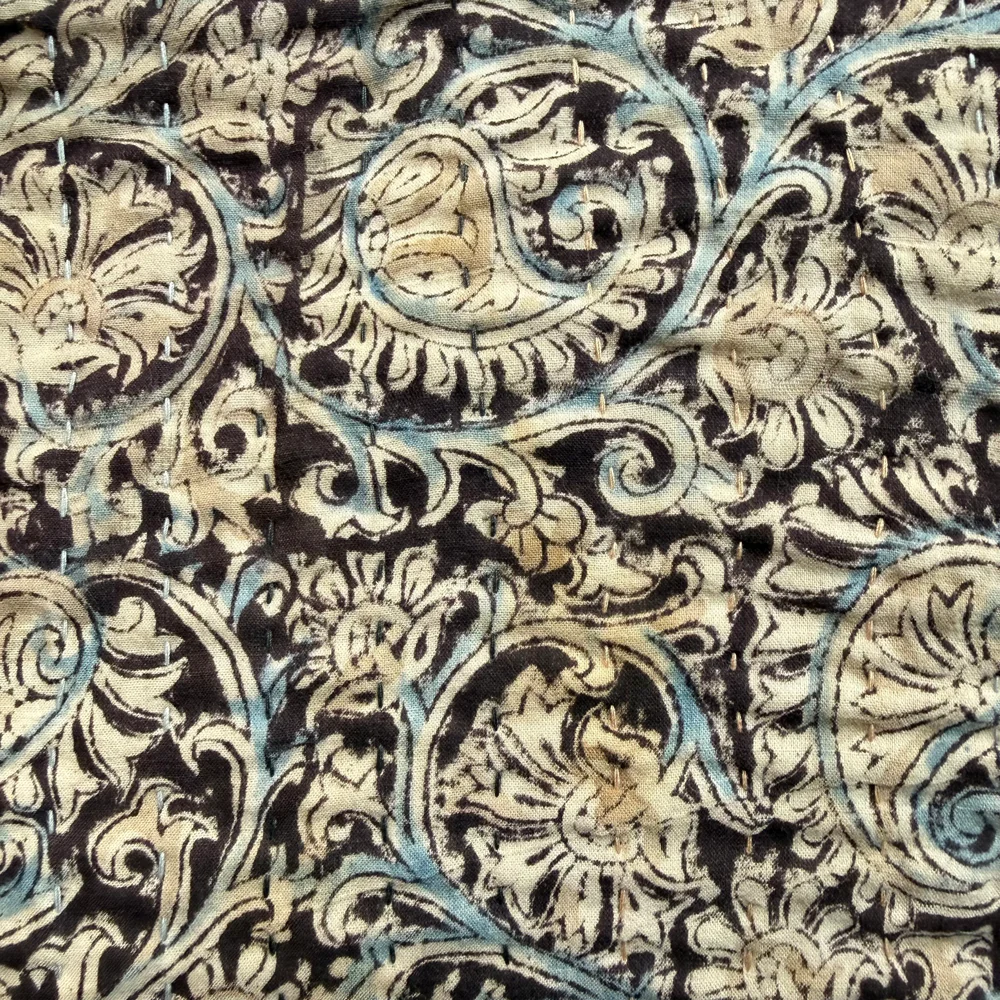 Vintage Sari Double Bedcover (JFDB-02) - Image 7