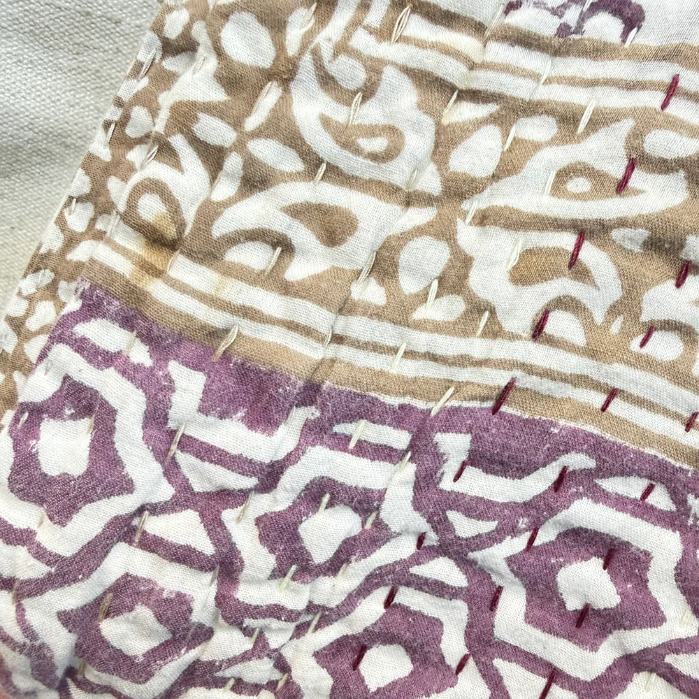 Vintage Sari Double Bedcover (JFDB-03) - Image 7