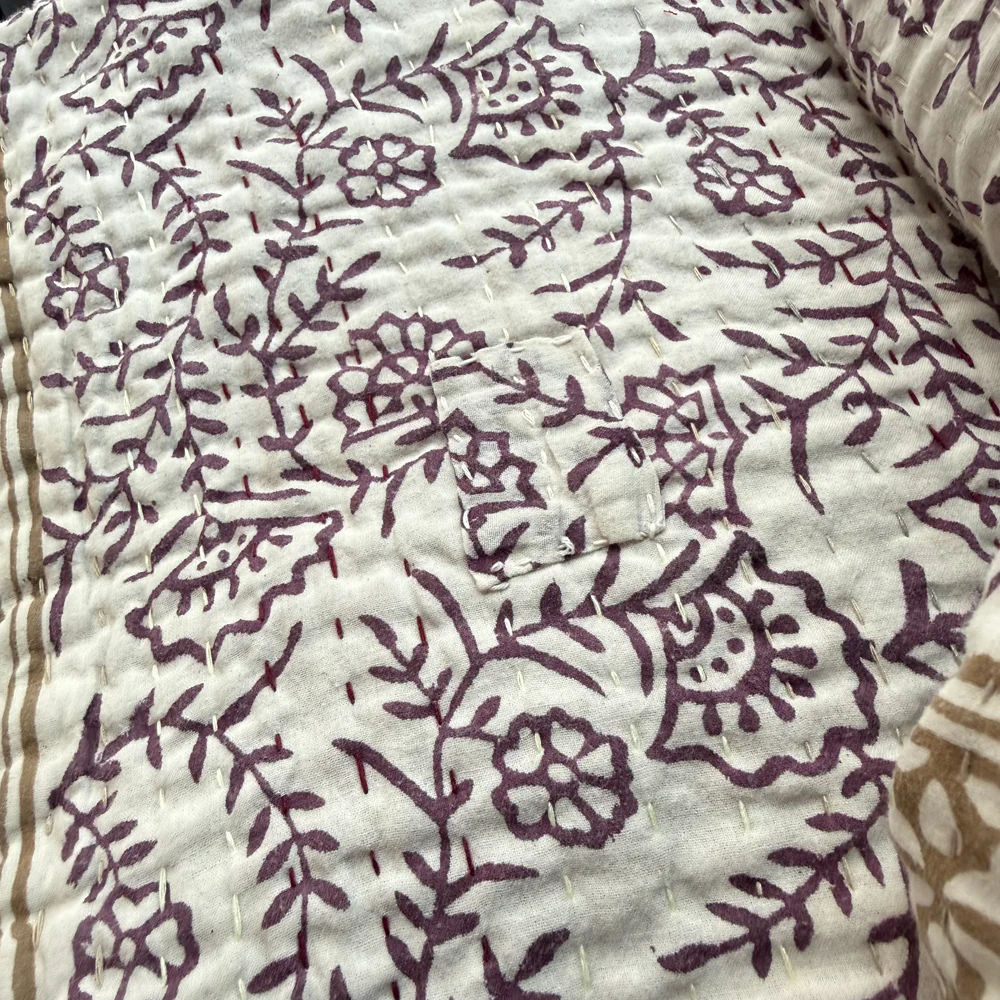 Vintage Sari Double Bedcover (JFDB-03) - Image 8
