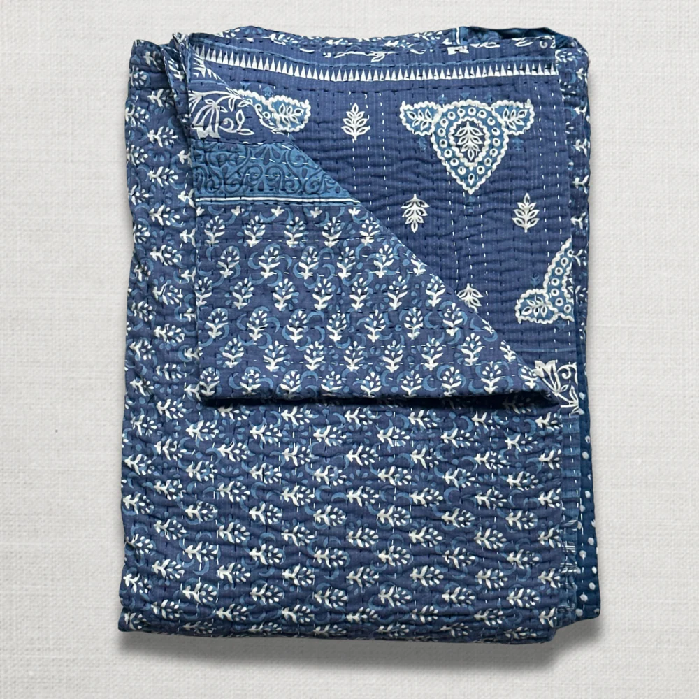 Vintage Sari Treble Bedcover (#601)